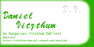 daniel vitzthum business card